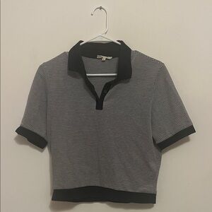 Madewell striped navy polo